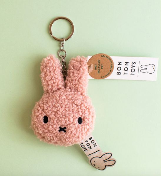 Miffy - Flat Keychain Tiny Teddy - Pink