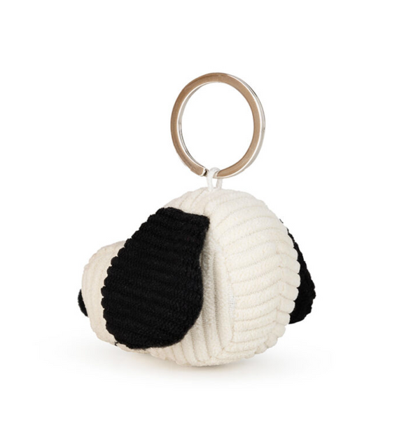 Snoopy Head Corduroy Cream keychain