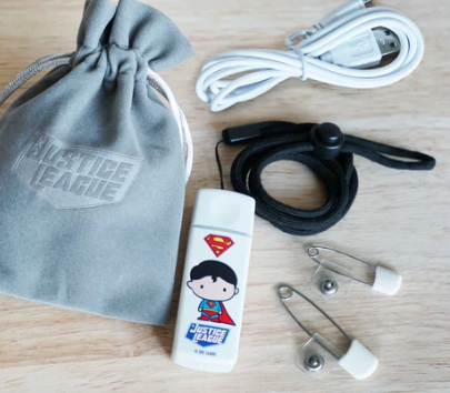 Justice League Ridaz Portable Ionizer Air Purifer, Superman Edition