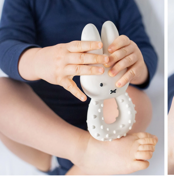 miffy biderangle Teether Boy in Nature Rubber