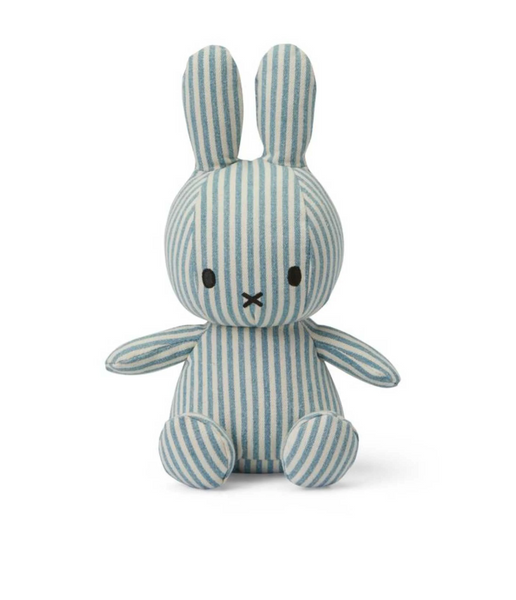 Miffy Sitting Denim soft toy, stripe (23 cm)