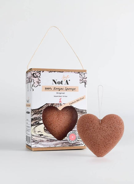 Volcanic Clay Heart  - Konjac Face Sponge