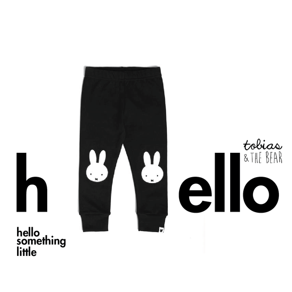 miffy portrait leggings - black