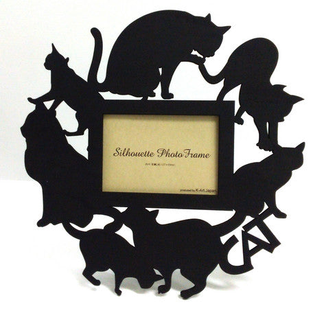 Cat Silhouette Photo Frame