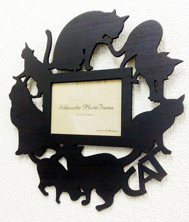 Cat Silhouette Photo Frame