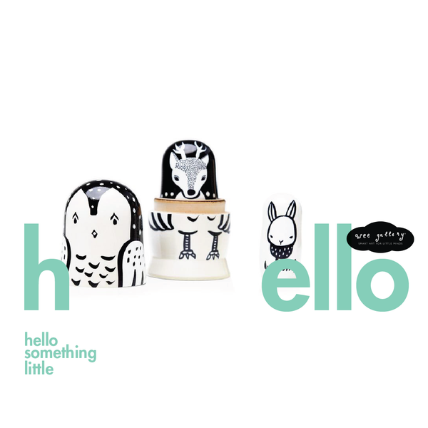 Set of 3 Nesting Dolls – Woodland Creatures