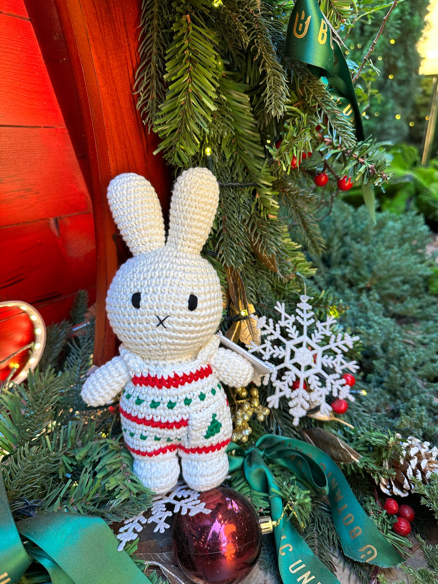 Miffy handmade Christmas Overall ( 25cm)