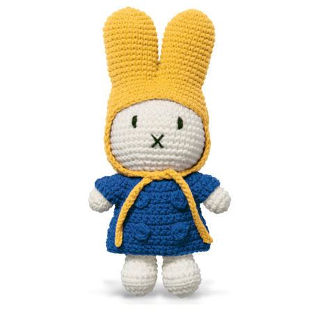 miffy handmade & her blue coat + yellow hat