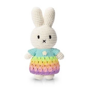 Miffy and Her Pastel Rainbow Dress