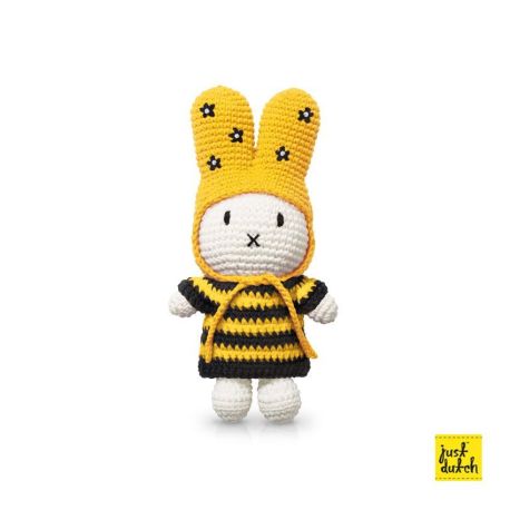 Miffy handmade and her striped bee dress + hat with flowers