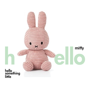 Miffy Sitting Corduroy Pink