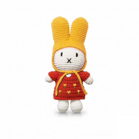miffy handmade & her red tulip dress + yellow hat