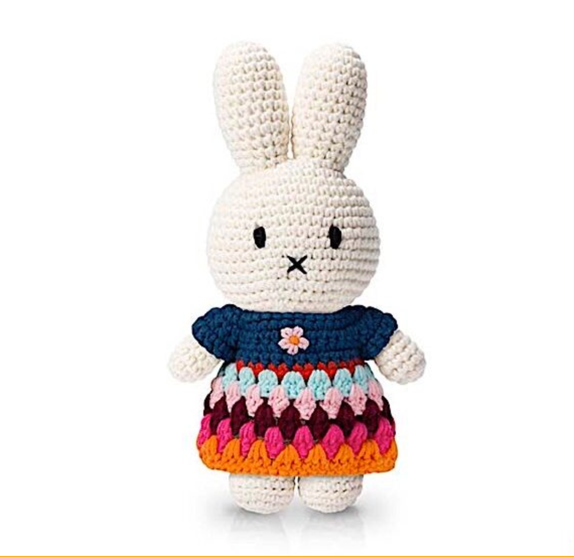miffy handmade and her rainbow dress (65th anniversary special edition)
